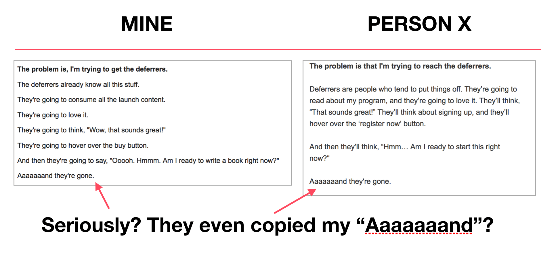 Mine vs. Theirs