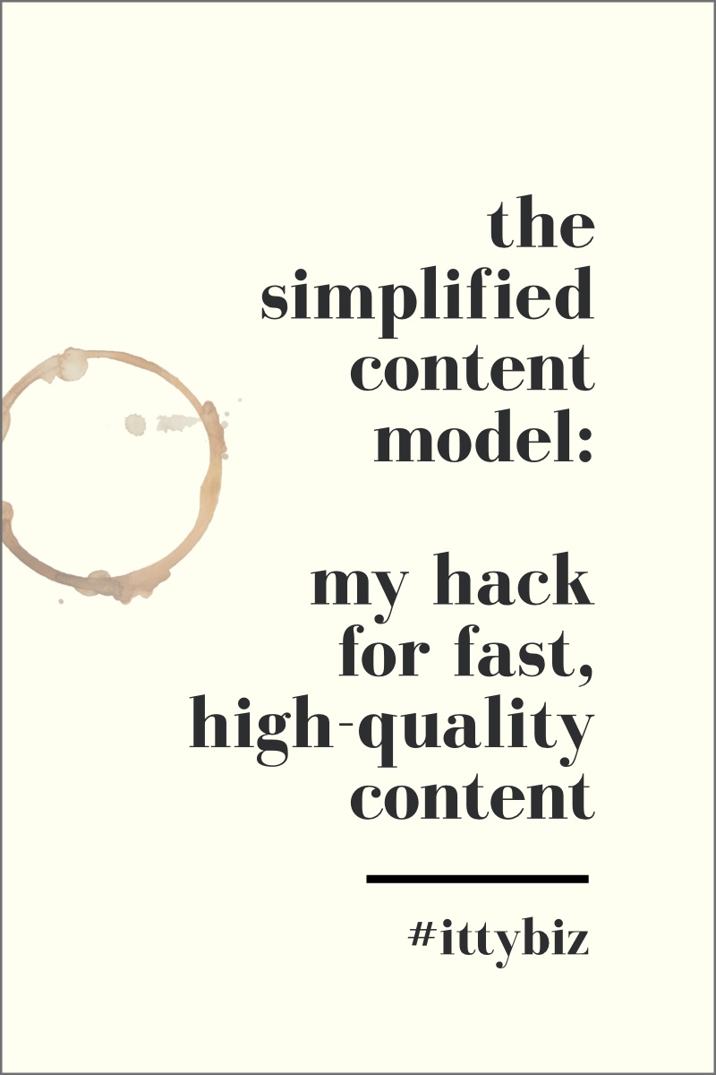The Simplified Content Model